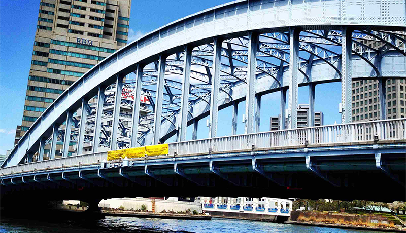 隅田川にかかる永代橋